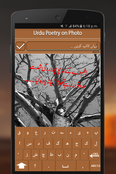 Urdu Poetry On Photo screenshot 3