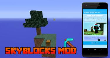 Skyblock Survival Mod MCPE الملصق