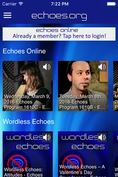 Screenshot 2 for Echoes App