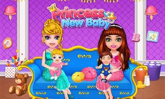 Newborn Princess: Mommy & Baby الملصق