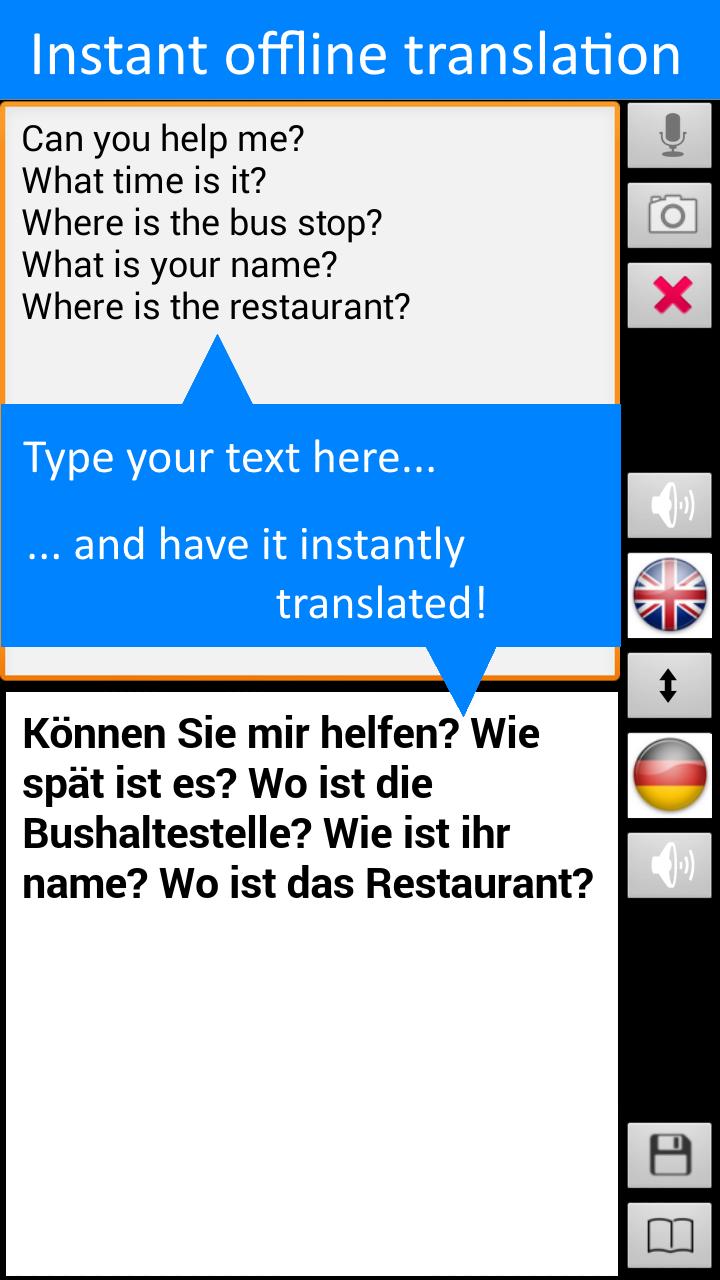 Offline Translator: German-English Free Translate for Android - APK