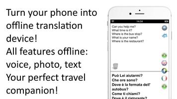 Offline Translator: Italian-En Affiche