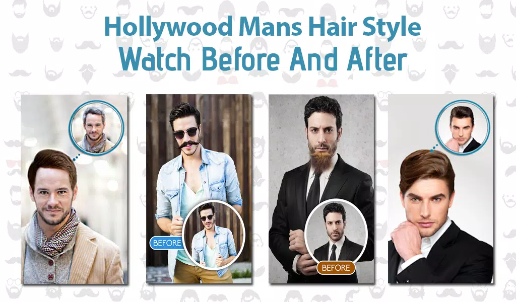 Hollywood hairstyle: Men beard, hair photo editor APK for Android Download