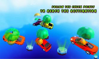 Skydiving Flying Car Air Race 3D ภาพหน้าจอ 2