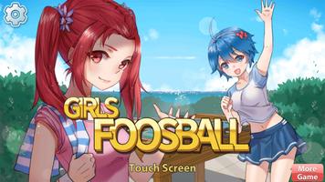Mädchen-Fußball(Girls Foosball) Plakat