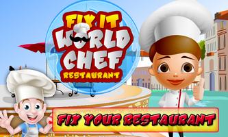 fix wereld chef-kok restaurant-poster