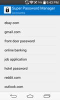 Super Password Manager screenshot 1
