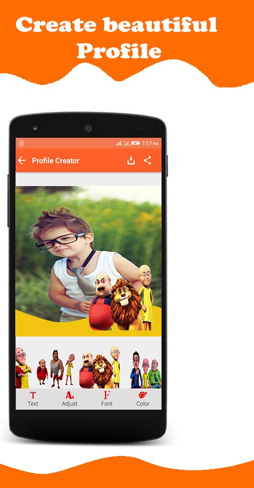 Motu Patlu Profile Creator for Android - APK Download