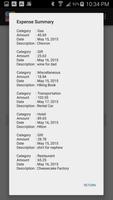 CIS063 Trip Expense Tracker capture d'écran 2