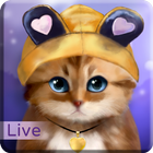 Toffee Cute Kitty Live Wallpap ไอคอน