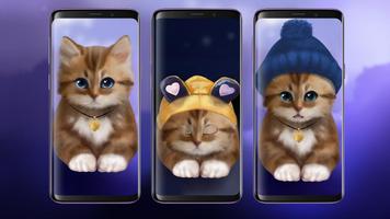 Toffee Mignon Kitty Live Wallp Affiche