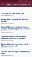 Latest Cleveland Cavaliers News تصوير الشاشة 1