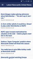 Latest Newcastle United News capture d'écran 1