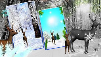 Deer Snow Live Wallpaper 스크린샷 2
