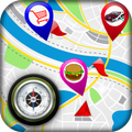 GPS Route Finder : My Locations, Directions & Nav