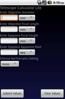 Telescope Calculator Lite पोस्टर