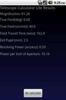 Telescope Calculator Lite screenshot 1