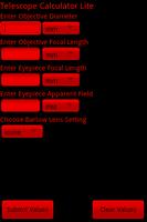 Telescope Calculator Lite Ekran Görüntüsü 2