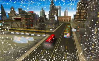 Snow Christmas Bus Simulator screenshot 1