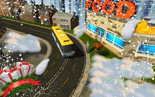 Snow Christmas Bus Simulator screenshot 2