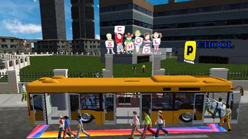 School Coach Bus Simulator 3D اسکرین شاٹ 1