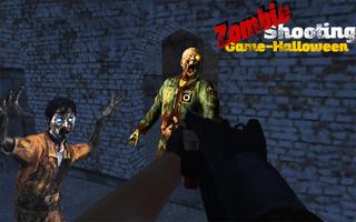 Zombie Shooting Game-Halloween پوسٹر