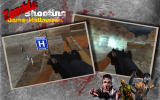 Zombie Shooting Game-Halloween اسکرین شاٹ 1