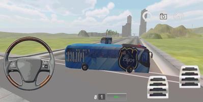 Police Bus Driver 2017 3D Affiche