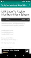 Lirik Lagu Ya Asyiqol Musthofa Nissa Terbaru capture d'écran 1