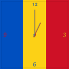 Romania Clock icône