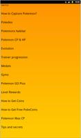 Guide for Pokemon Go اسکرین شاٹ 1