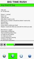 Big Time Rush song lyrics screenshot 2