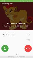 Fake call From Kion The lion स्क्रीनशॉट 1