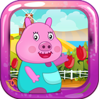 Blocky Peppa Pop Pig Jump icône