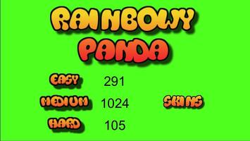 Rainbowy Panda poster