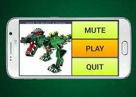 Puzzle Lego Jurassic Dinosaur poster