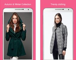 Female winter clothing style Affiche