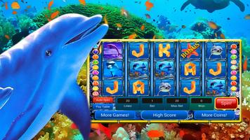 Dolphin Slots: Free Casino Affiche