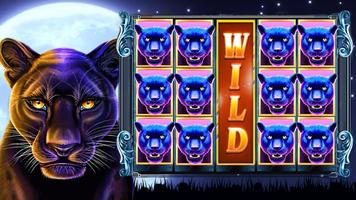 Panther Moon: Free Slot Casino Poster