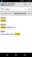 Polish <> Ukrainian Dictionary Slovoed Classic capture d'écran 1