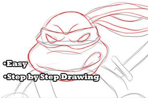 Poster How to Draw Ninja Turtles