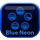 Smart Launcher Blue Neon APK