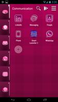 Smart Launcher Pink Neon captura de pantalla 2