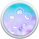 Purple Flowers Launcher APK