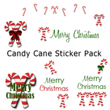 Candy Cane Sticker Pack