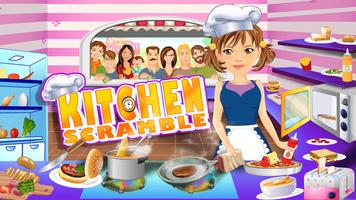 Crazy Kitchen Cooking Scramble Plakat