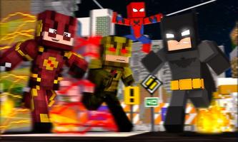 Superheroes Mod for MCPE Affiche