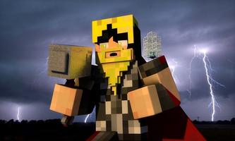 Gods Fight Ragnarok Mod for MCPE plakat