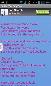 I M Not The Only Lyrics Free For Android Apk Download I M Not The Only Lyrics Free For Android Apk Download