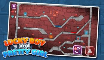 LuckyBoy and PrettyGirl - Crystal Temple Maze تصوير الشاشة 2